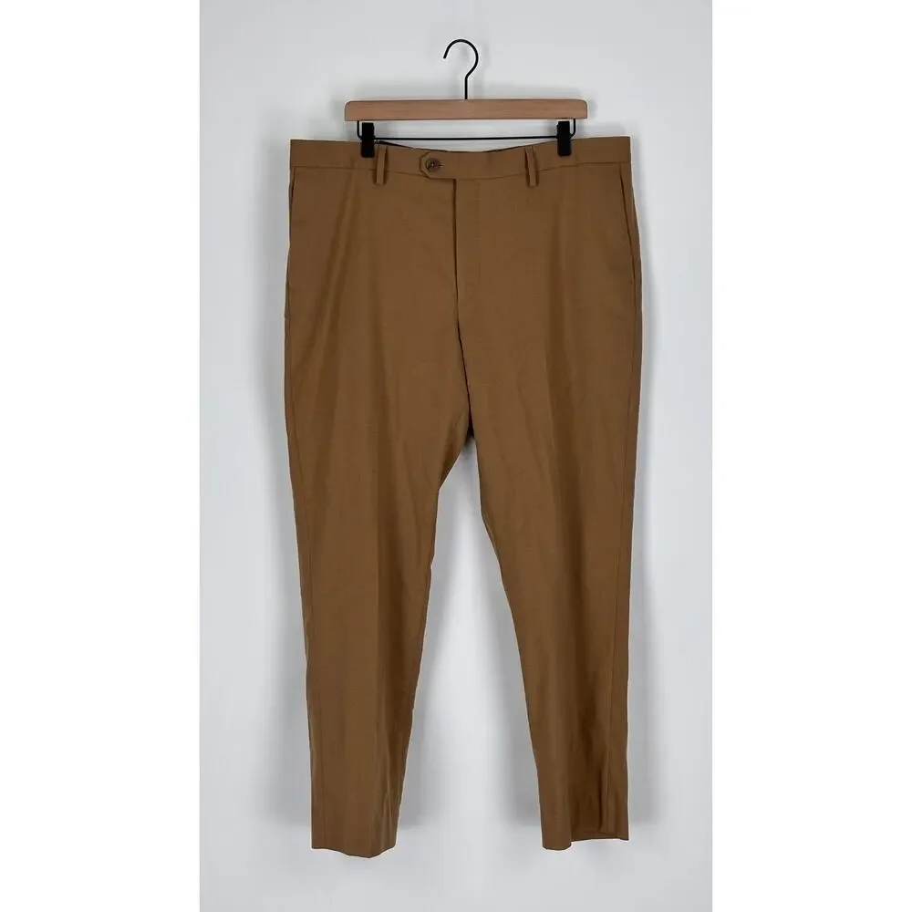 Banana Republic Tailored Fit Suit Trouser Pant Camel Mens Size 38x32 New